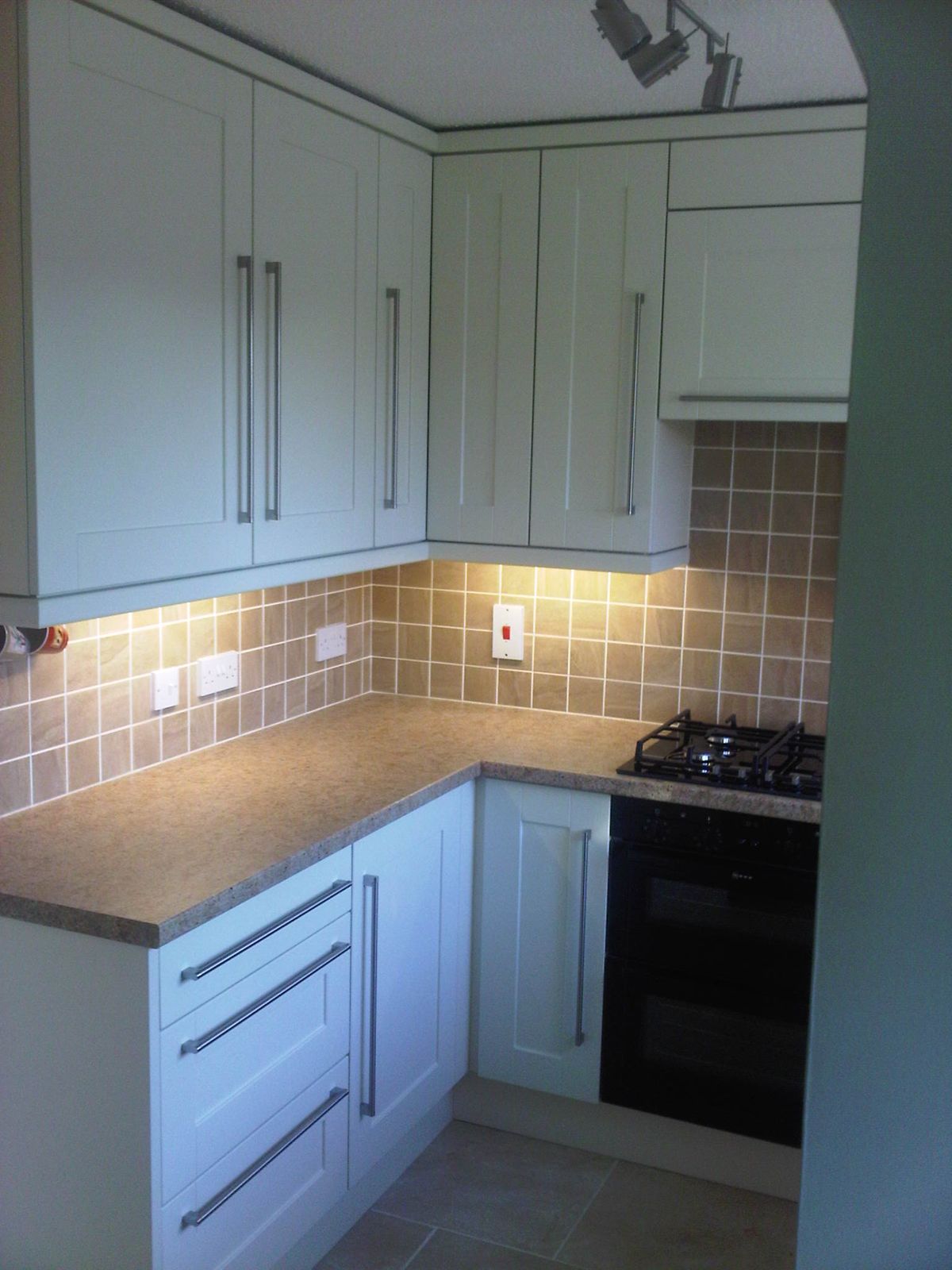 Compact kitchen transformation, maximising every inch